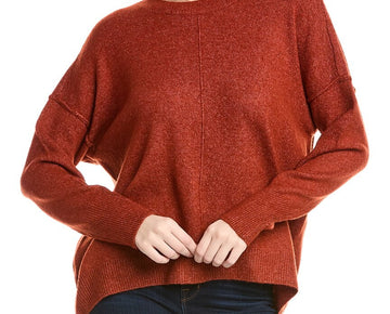 Vince Camuto womens Cozy Sweater, Brown Size L