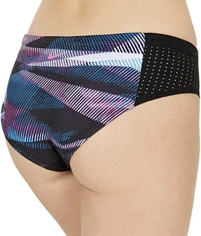 NIKE SWIMWEAR Women's Hipster Bikini Bottoms Size L Fuschia Pink/Blue MSRP $54