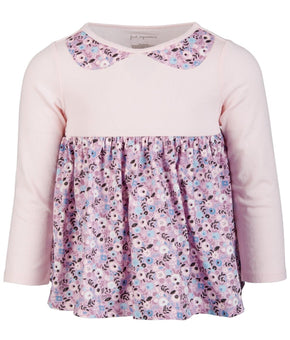First Impressions Baby Girls Floral Collar Cotton Tunic Pink Size 24M