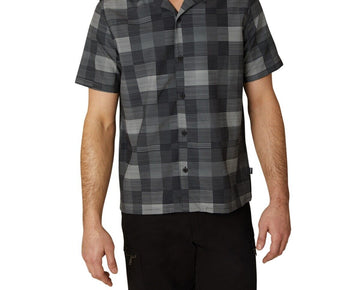 Dkny Men's Warwick Regular-Fit Stretch Stripe Check Shirt Gray Size S MSRP $70