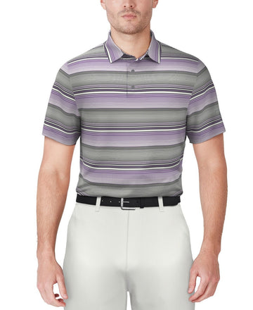 PGA TOUR Men's Linear Energy Performance Golf Polo Shirt Purple Size XL MSRP $68