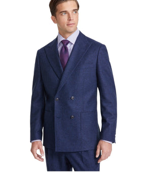 Tommy Hilfiger Modern Double Breasted Suit Jacket Blazer Size 42L Blue MSRP $450