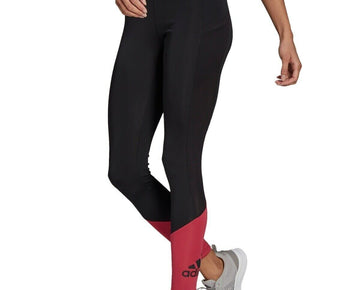 adidas Women's Mesh-Panel Full Length Leggings Black Size S MSRP $50