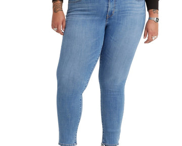 Levi's Trendy Plus Size 14W 711 Skinny Jeans Blue MSRP $70