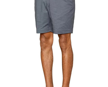 Officine Generale Mens Phil Seersucker Drawstring Gray Shorts Size 30 MSRP $220