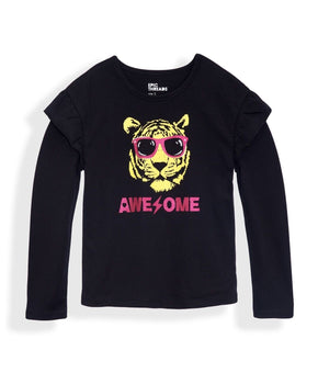 Epic Threads Toddler Girls Rockstar Long Sleeve Deep Black Size 4T