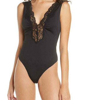Free people First Call Bodysuit womens Black Size S MSRP $50