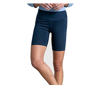 Ideology Women's Sweat Biker Shorts Moonlit Ocean Blue Size XXL