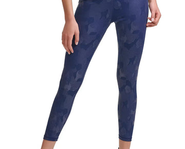 DKNY Sport Cloud Camo Printed High-Waist Leggings Blue Size XS MSRP $60