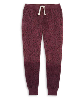 Vintage Havana Girls' Star Print Jogger Pants - Big Kid Wine Red Size M MSRP $66