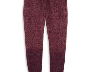 Vintage Havana Girls' Star Print Jogger Pants - Big Kid Wine Red Size M MSRP $66