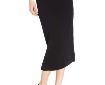 KASPER Womens Black Slitted Below The Knee Wear Pencil Skirt Size 4 MSRP $69