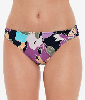 Salt + Cove Junior's Midnight Bloom Hipster Bikini Bottoms Swimsuit Black Size Small