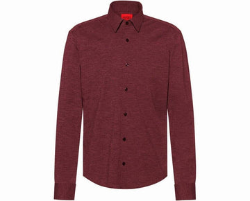 HUGO BOSS ERMO POLYAMIDE SHIRT Brick Red Mens Size XXL MSRP $168