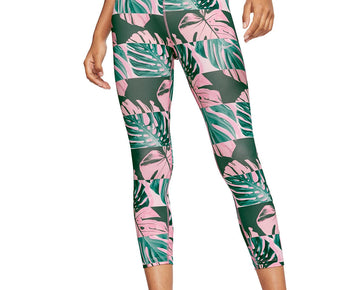 Nike Women's Dri-fit Printed Cropped Full Length Leggings Green Size XS MSRP $65