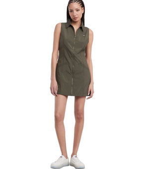 Tommy Jeans Women's Ripstop Sleeveless Cargo Dress OLIVE GREEN Size XL MSRP $100
