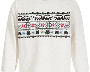 First Impressions Baby Boys Fair Isle Top Ivory Size 6-9M