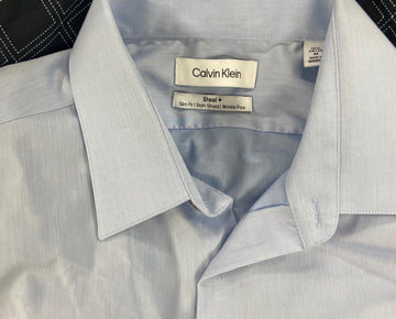 Men's Clothing Dress Shirt Wholesale Lot, CALVIN KLEIN, ALFANI, BAR III, CLUB ROOM 10 items, Shelf Pulls, MSRP $635