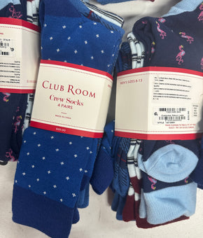 Men's Socks Wholesale Lot, CLUB ROOM 19 items, Shelf Pulls, MSRP $380
