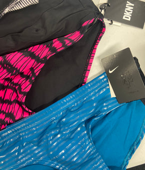 Women's Swimwear Wholesale Lot, MICHAEL KORS, RALPH LAUREN, DKNY, NIKE, SWIM SOLUTIONS and more, 12 items, Shelf Pulls, MSRP $633