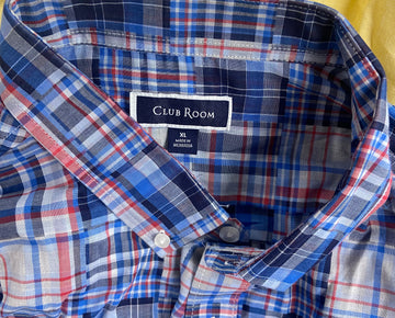 Men's Clothing Button Down Shirts Wholesale Lot, BAR III, CLUB ROOM, ALFANI, 12 items, Shelf Pulls, MSRP $707