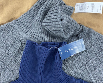 Men's Clothing CLUB ROOM Sweaters Wholesale Lot, 9 items, Shelf Pulls, MSRP $575