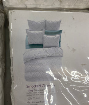 Sky Mock Shams Wholesale Lot, 11 items, Shelf Pulls, MSRP $605