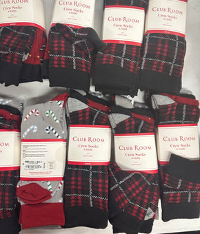 Men's Socks Wholesale Lot, CLUB ROOM 20 items, Shelf Pulls, MSRP $400