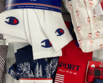 Men's UNDERWEAR, ACCESSORIES & Others Wholesale Lot, POLO RALPH LAUREN, KENZO, CHAMPION, COLE HAAN, CLUBROOM and more, 23 items, Shelf Pulls, MSRP $759