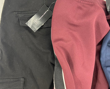 Men's Clothing Pants Wholesale Lot, IDEOLOGY, HANES, BASTION TRAIL, INC, 5 items, Shelf Pulls, MSRP $244