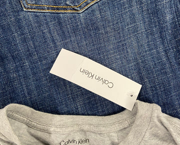 Men's Clothing Assorted Wholesale Lot, LUCKY BRAND, KARL LAGERFELD, CALVIN KLEIN, ORVIS, ELEVEN PARIS,  12 items, Shelf Pulls, MSRP $787