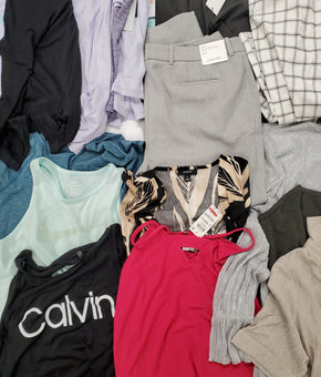 Women's Clothing Wholesale Lot CALVIN KLEIN, DKNY, Nike, Vince Camuto, Free People, Ideology and more,  25 Units, Shelf Pulls, MSRP $1,507.49