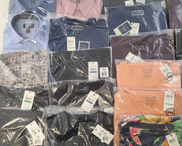 Men's Clothing Wholesale Lot Polo Ralph Lauren, CALVIN KLEIN, Tasso Elba, Club Room and more, 25 Units, New, MSRP $1,512.00