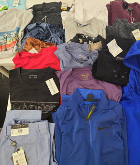 Men's Clothing Wholesale Lot Lauren Ralph Lauren, Calvin Klein, Nike, Kenneth Cole and more, 26 Units, Shelf Pulls, MSRP $1,566.49