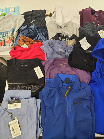 Men's Clothing Wholesale Lot Lauren Ralph Lauren, Calvin Klein, Nike, Kenneth Cole and more, 26 Units, Shelf Pulls, MSRP $1,566.49