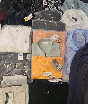 Men's Clothing Wholesale Lot Lauren Ralph Lauren, Adidas, Calvin Klein, Champion, American Apparel and more, 25 Units, Shelf Pulls, MSRP $1,611.48