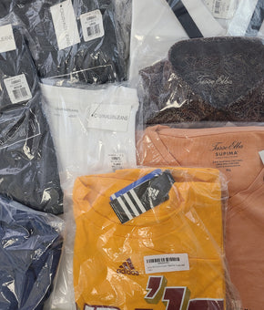 Men's Clothing  Wholesale Lot Polo Ralph Lauren, Calvin Klein, Adidas, Tasso Elba, Club Room, INC, Bar III and more, 25 Units, New, MSRP $1,780.99