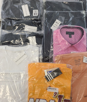 Men's Clothing Wholesale Lot Calvin Klein, Adidas, Tasso Elba, Alfani and more, 25 Units, New, MSRP $1,545.98