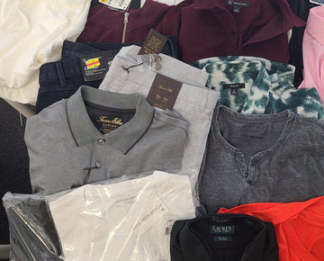 Men's Clothing Wholesale Lot Lauren Ralph Lauren, Calvin Klein, Lucky Brand, Adidas, Tasso Elba, American Apparel, Club Room, INC and more, 25 Units, Shelf Pulls, MSRP $1,801.00