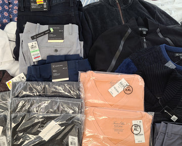 Men's Clothing Wholesale Lot Calvin Klein, Tasso Elba, American Apparel, Bar lll, INC, Alfani and more, 26 Units, Shelf Pulls, MSRP $1,567.49