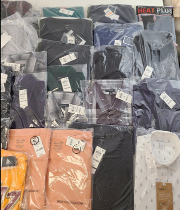 Men's Clothing Wholesale Lot Calvin Klein, Adidas, Tasso Elba, Club Room, Alfani, Bar lll, INC and more, 25 Units, New, MSRP $1,612.48