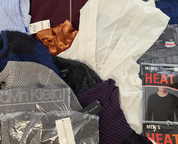 Men's Clothing Wholesale Lot  Polo Ralph Lauren, Calvin Klein, Adidas, Tasso Elba, Buffalo Jeans, American Apparel, INC and more, 25 Units, Shelf Pulls, MSRP $1,768.49