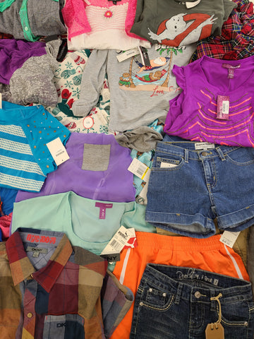 Kid's Clothing Wholesale Lot Polo Ralph Lauren, Lucky Brand, DKNY, Puma, Champion, American Apparel, Angry Birds, Aqua, Jessica Simpson, Tempted and more, 35 Units, Shelf Pulls, MSRP $997.76
