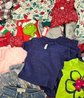 Kid's Clothing Wholesale Lot Levi's, Ralph Lauren, American Apparel, Carter's, Family PJs, First Impressions, Good Night Kiss, and more, 44 Units, Shelf Pulls, MSRP $998.66