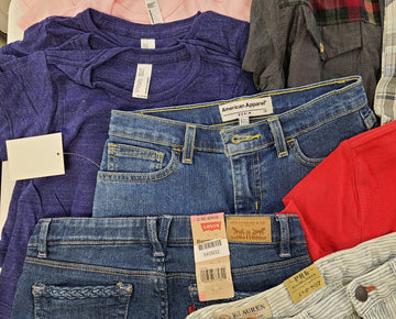 Kid's Clothing Wholesale Lot Polo by Ralph Lauren, Adidas, Levi's, Guess, American Apparel, Aqua, Hello Kitty, Sean John, Splendid, Tempted and more, 38 Units, Shelf Pulls, MSRP $966.82