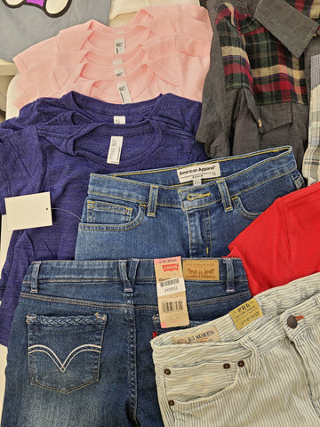 Kid's Clothing Wholesale Lot Polo by Ralph Lauren, Adidas, Levi's, Guess, American Apparel, Aqua, Hello Kitty, Sean John, Splendid, Tempted and more, 38 Units, Shelf Pulls, MSRP $966.82