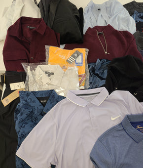 Men's Clothing Wholesale Lot Levi's, Nike, DKNY, Adidas, Guess, Tasso Elba, American Apparel, Club Room, INC and more, 25 Units, Shelf Pulls, MSRP $1,632.99