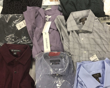 Men's Clothing Polo Ralph Lauren, Calvin Klein, Tommy Hilfiger, Tasso Elba, Alfani, INC and more, 25 Units, Shelf Pulls, MSRP $1,602.49
