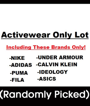 Sample Lot - Activewear Only Lot, 3-8 Units, Shelf Pulls, (MSRP min. $300)