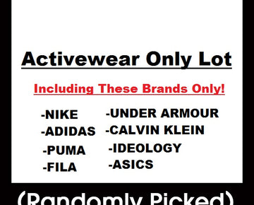 Sample Lot - Activewear Only Lot, 3-8 Units, Shelf Pulls, (MSRP min. $300)